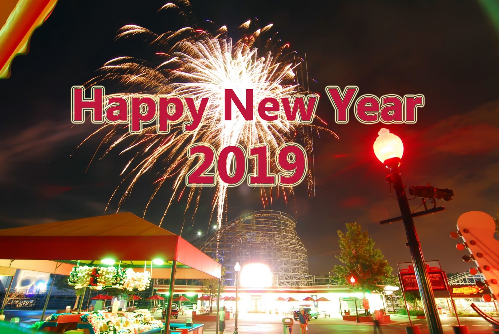 Happy New Year 2019 Fireworks Wallpaper