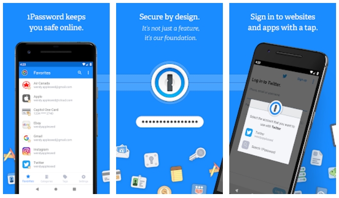 best password managers for android 1password