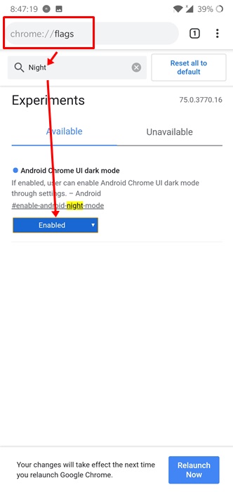 Download Chrome 75 beta apk