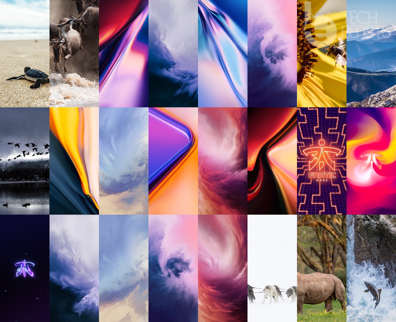 OnePlus 7 Pro stock wallpapers
