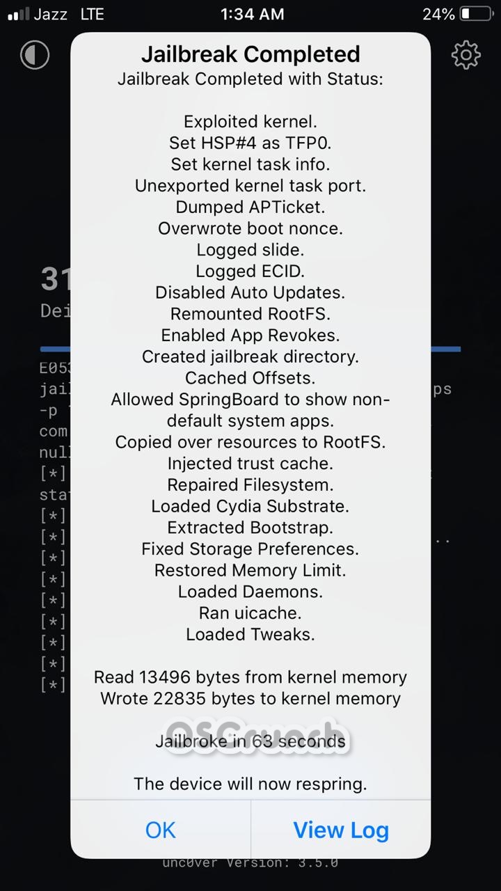Jailbreak iOS 12.4 Done