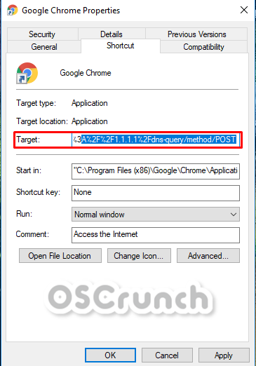enable DNS-over-https in Google Chrome