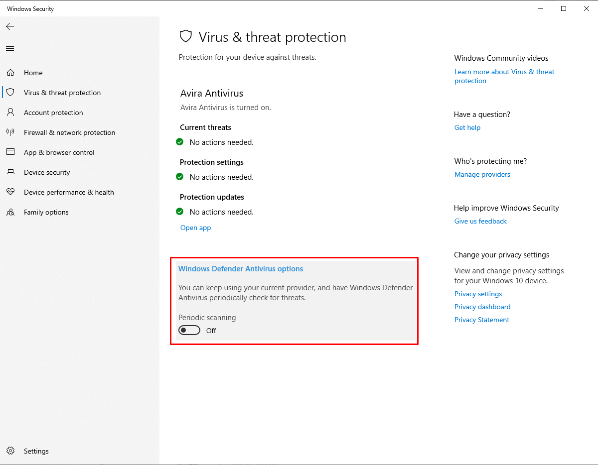 Periodic Maintenance Windows 10