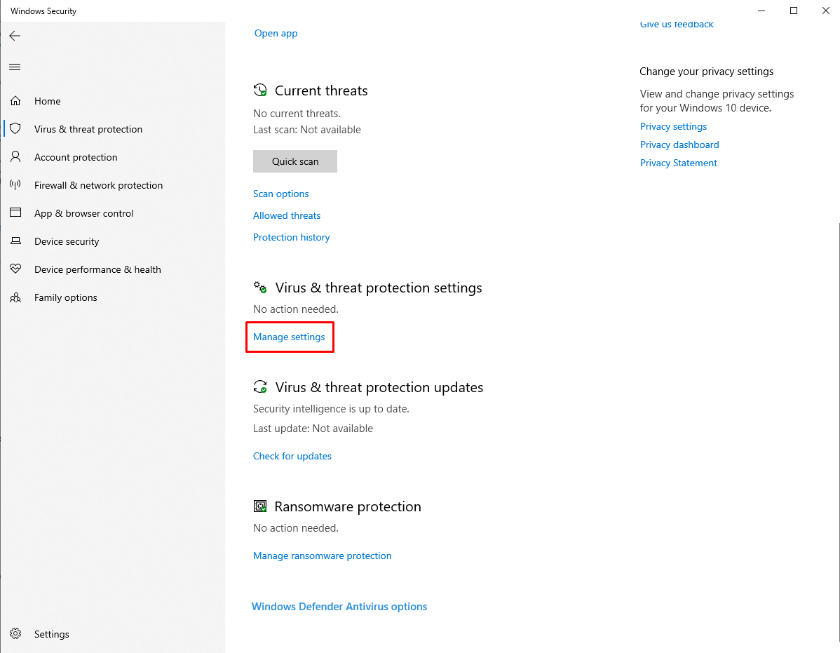 Activating TTamper Protection on Windows 10